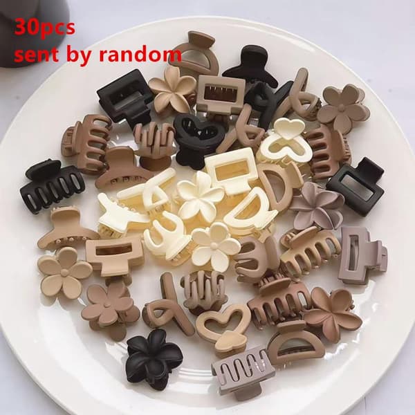 10/20/30 st Beige Blandad Förpackning Små Klämmor 10PCS
