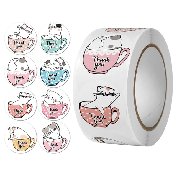 500 st Tack för ditt köp Stickers Scrapbooking Gracia A3 A3