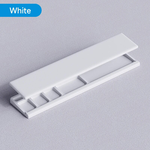 Keyboard Wrist Rest Pad Support With Desktop Partition Storage White