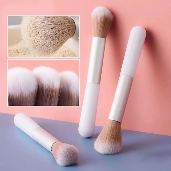 Professional Powder Face Blush Brush Foundation Brush Large Mak White onesize