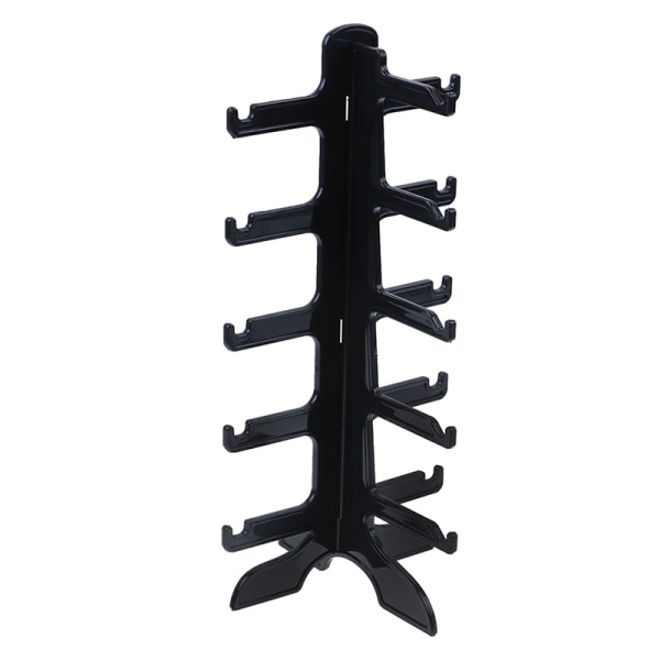 5 Layers Briller Briller Solbriller Show Stand Holder Stel Black one size