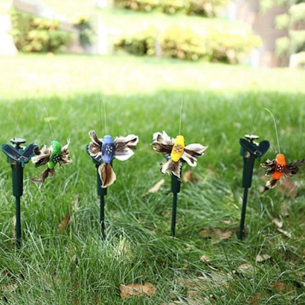 Hagedekorasjon Solar Powered Dansende Fladrende sommerfugler A A