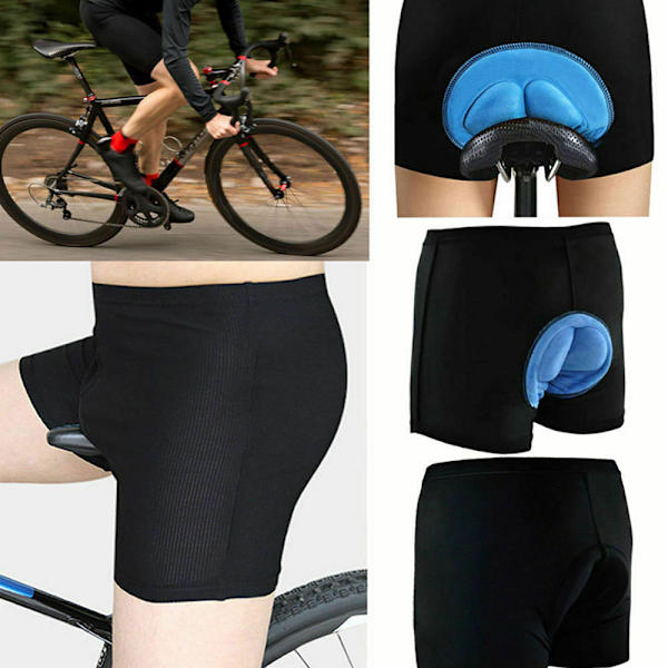 Herre 3D polstret undertøj cykelshorts Cykelvej Mountain B Blue XXXL