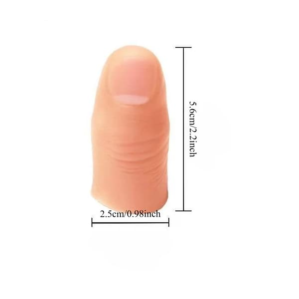 Finger Simulation Protetisk Knækket Finger Silikone Handsker Mag C
