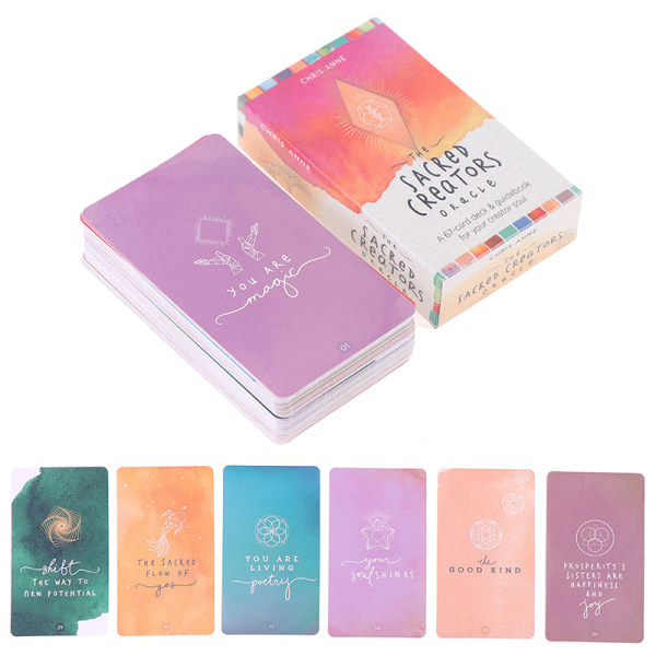 The Sacred Creators Oracle Tarot Card Prophecy Divination Deck Multicolor one size