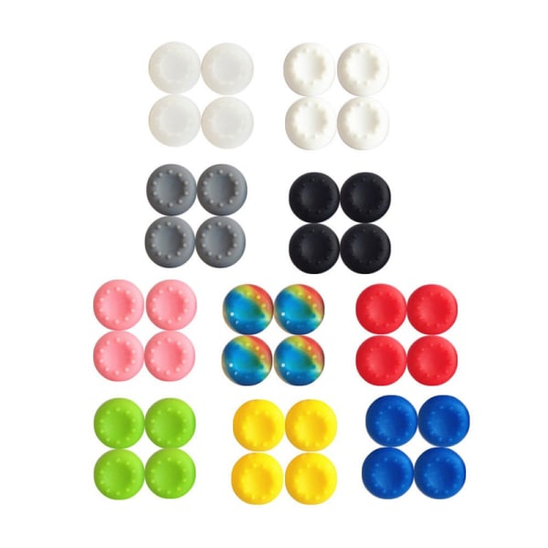 10 st Silikon Joystick Thumb Stick Grips Cap Case för PS3 PS4 Random one size