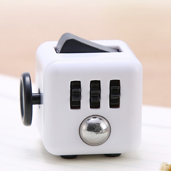 Ralix Fidget Cube Toy Relief Focus Attention Work Puzzle White onesize