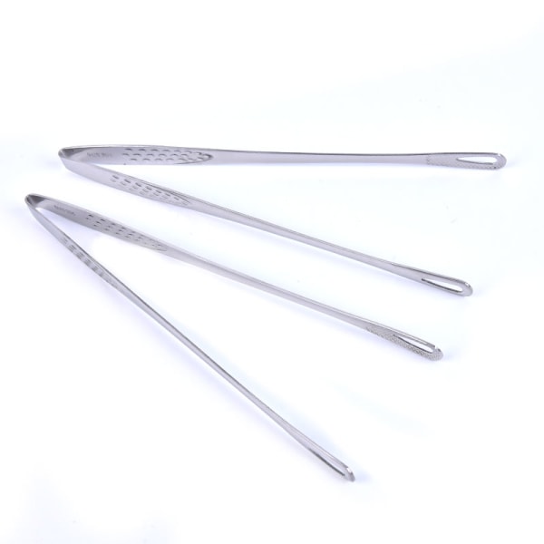 1 stk rustfrit stål tang Style grillklemme Køkken Access Silver onesize