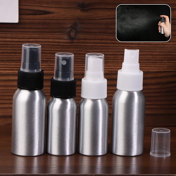 Metall Aluminium Flaska Parfym Atomizer Tom Misty Spray White 30ml