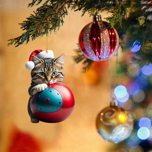 Christmas e Cartoon Cat Ornaments Christmas Tree Hanging Decora 9 onesize