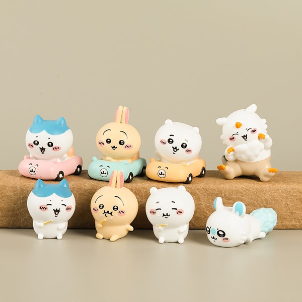 Chiikawa Figur Kawaii Hachiware Ornament Självförlöjligande Björnunge A7