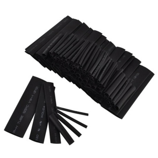 Mode 127 Stk Sort Lim Vejrbestandig Krympe Sleeving Tub Black 12cm*20cm*1cm