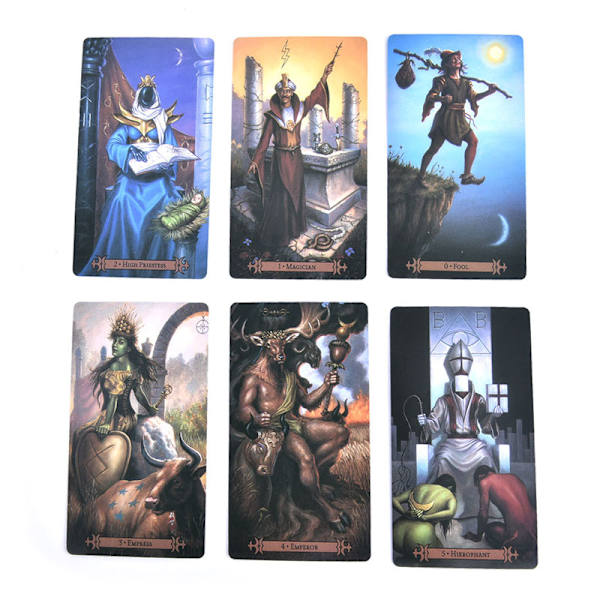 78 kpl Modern Spellcaster's Tarot Full Englanti Tarot-korttipakka Multicolor One Size