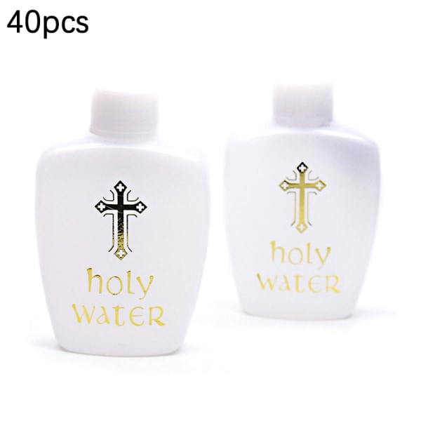 40 kpl 60 ml Creative Jesus Cross Pattern Holy Water Bottle Refil 40PCS