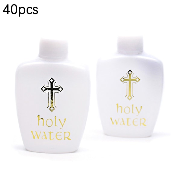 40st 60ml Creative Jesus Cross Pattern Holy Water Bottle Refil 40PCS