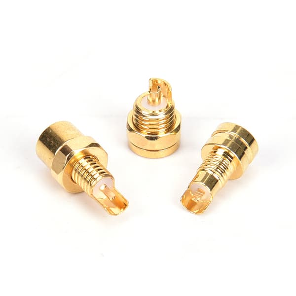 5 st MMCX hona lödtrådskontakt PCB Mount Pin IE800 DIY o Bronze 8.55x4.38mm
