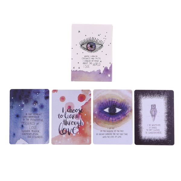Angel Tarot kortlek med guidebok tarotkort för nybörjare Multicolor D