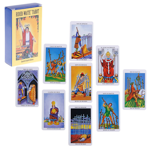 78 Cards Rider Waite Alkuperäinen Tarot Card Cards Deck Normaali koko Multicolor one size