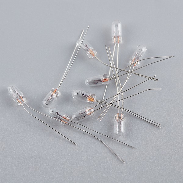 10 kpl Mini 3/4/5mm 3/6/12/24V lamppu hehkulamppu Edison Incandesce Clear 3mm: 9V