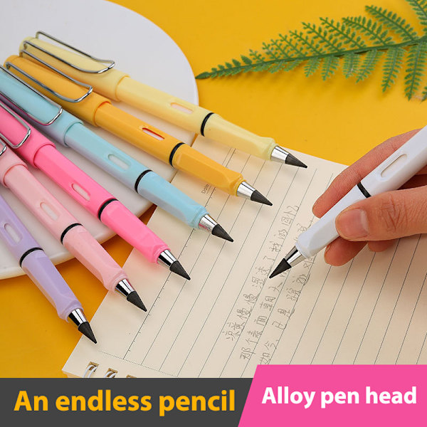 Ny teknologi Ubegrænset skriveblyant Ingen blæk Pen Magic Skitse Yellow One Size