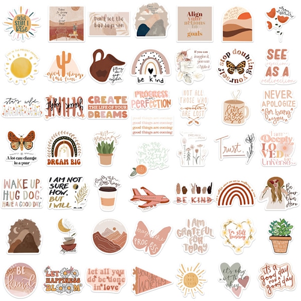 50 kpl Bohemian inspiroiva graffititarra autokitarapuku Multicolor one size