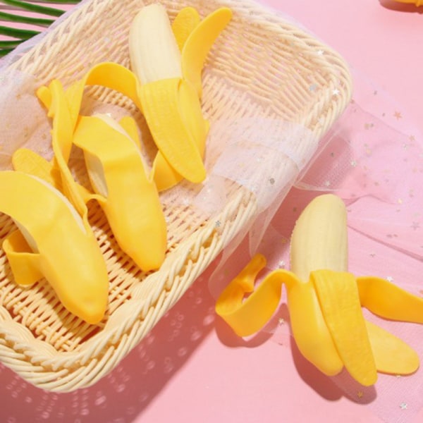 Bananeleker Antistressleketøy Venting Spøker Morsomme leker Yellow One size