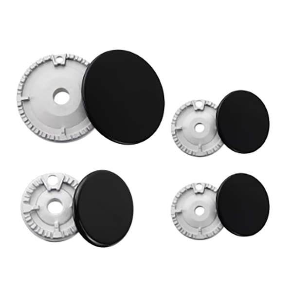1 sett ovn gasskomfyr brenner flat/konkav brannhette gassbrenner fl 4PCS Flat