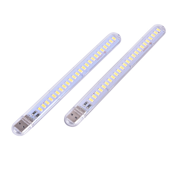 2kpl 5V 12W USB LED-yövalo 24 LEDiä USB -lukupöytälamppu white 2pcs