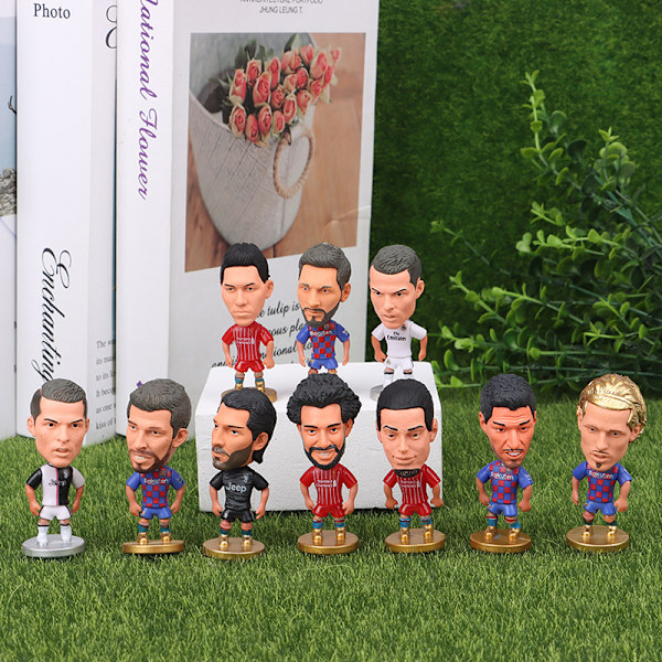 Soccer Star Figure Mini Fotbollsspelare Bil Ornament Collectio 26 26