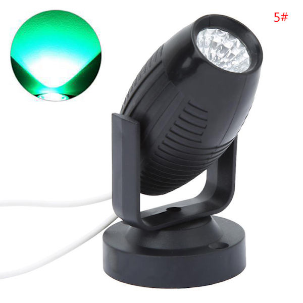 1st RGB LED-scenspotlight 360 graders festbröllopsatmosfär Green Lihgt 5#