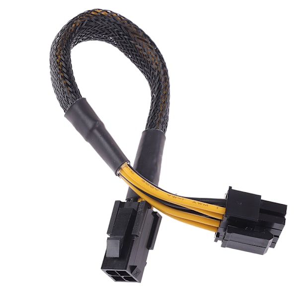 1Pc 20CM 4Pin til 8Pin CPU Power Converter Kabelledning Adapter af Black one size