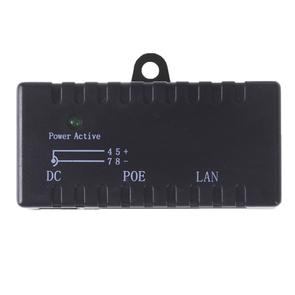 2st passiv POE-injektor för IP-kamera VoIP-telefon Netwrok AP d Black One Size