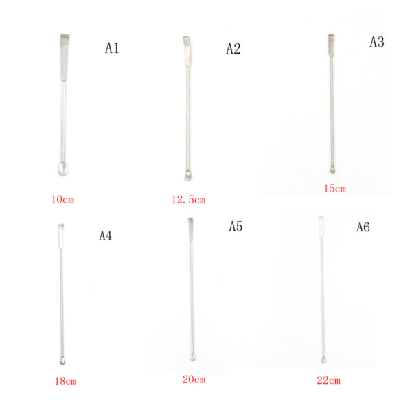 Rostfritt stål Lab Micro Spatel Medicinsked Skopa Spade P 12.5cm