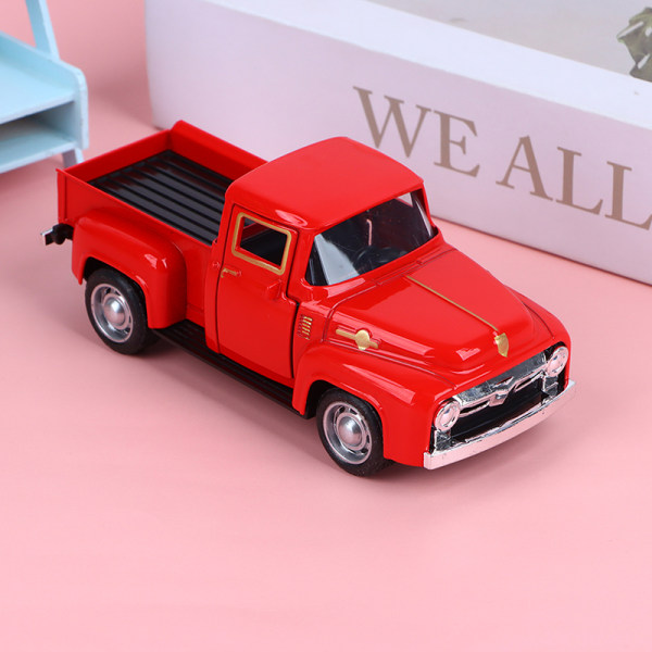 Klassisk pickupbil 1/32 Skrämselmodell Simulering Alloy Diecasts P Red One size