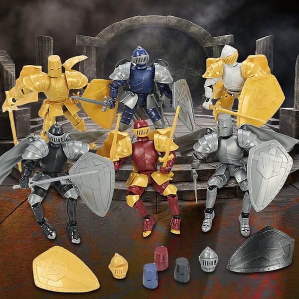 Multi-ed Flytbar Shapeshift Robot Kriger 3D Printet Ridder Mand A1