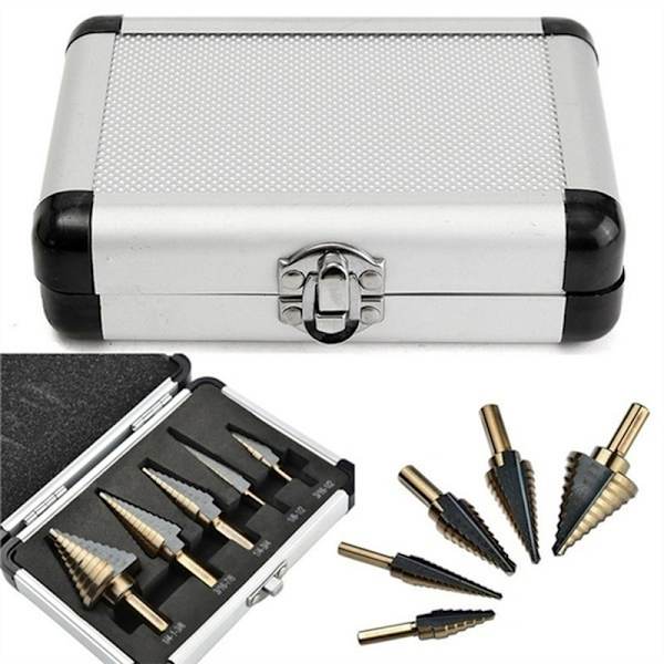 3/5 st HSS kobolt med flera hål 50 storlekar set också Yellow 3PCS
