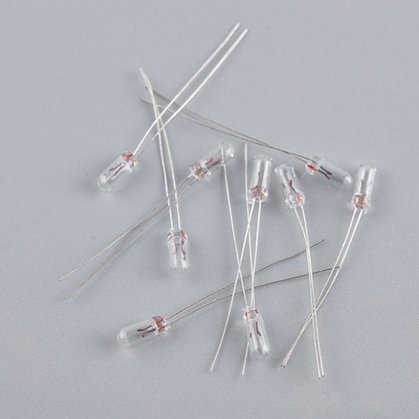 25 STK 5 mm 4 mm 3 mm klar 12V minipære av hvete rispærer Switchc 25Pcs 3MM