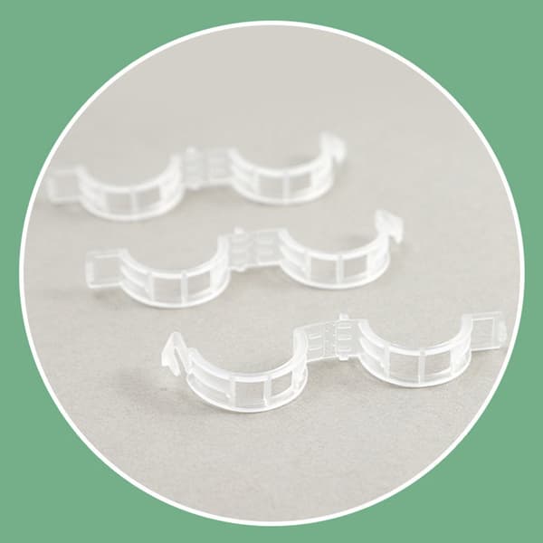 100 stk. Plastikklips til klatrende planter - Klar fikseringsklips til tomat A