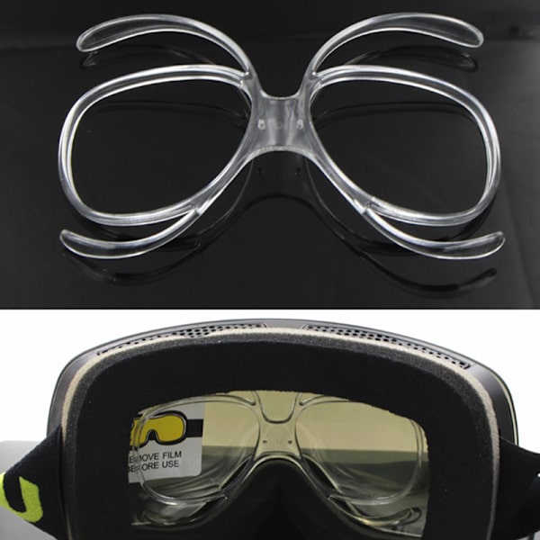 Laskettelulasit Myopia Frame Insert Optical Adapter Flexible Prescr Transparent onesize