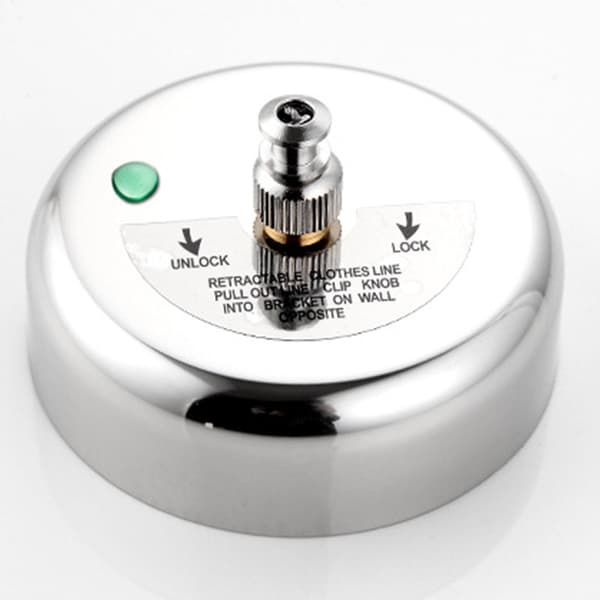 Klädtorkställ Rep Hem Förvaring Rostfritt stål Retractab Silver one size