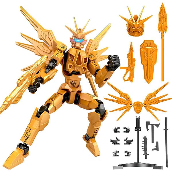 Multi-ed Flyttbar Shapeshift Robot Warrior 3D-printad Riddarman A4