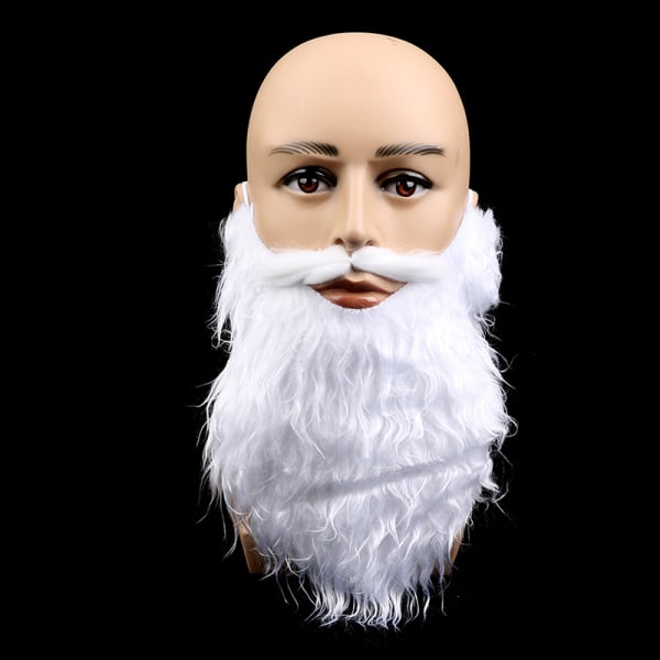 Festforestillingsrekvisitter Julemanden hvidt skæg Skægsæt Xmas A3 one size