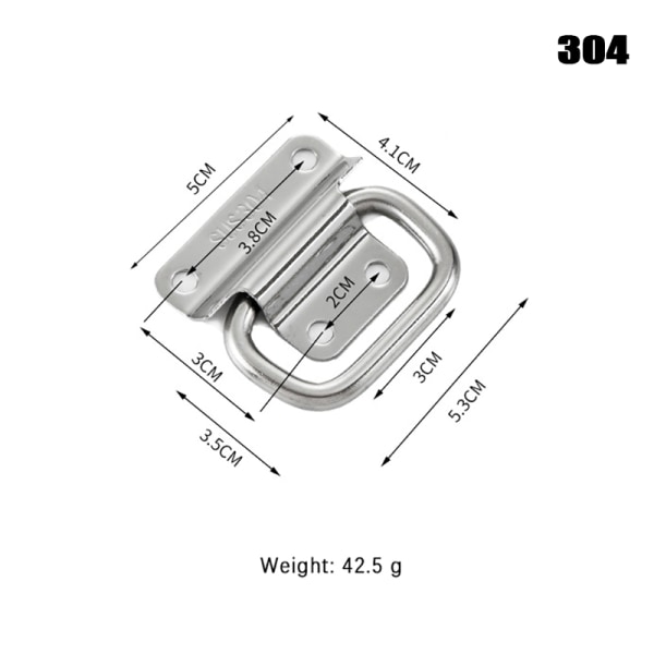 Kaappi Flight Case Kiinteät huonekalut Hardware Taitettava kahva Silver A4