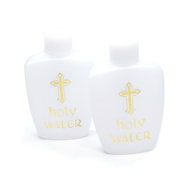 40st 60ml Creative Jesus Cross Pattern Holy Water Bottle Refil 40PCS