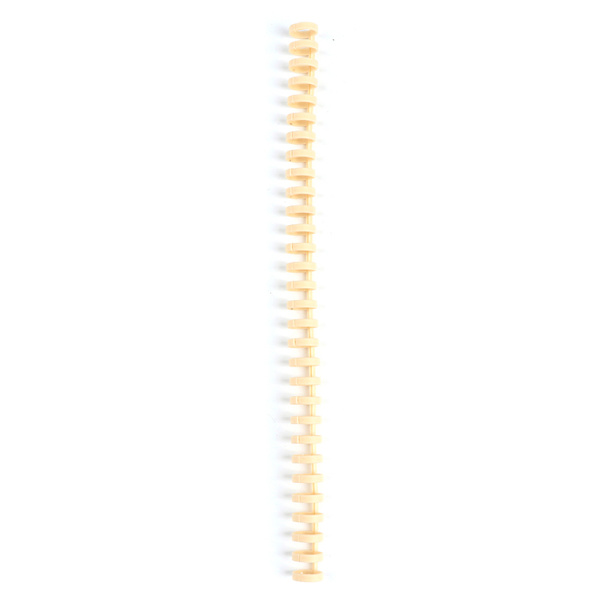 30 Hull Løsblad Plast Binding Ring Fjær Spiral Ringer for Beige