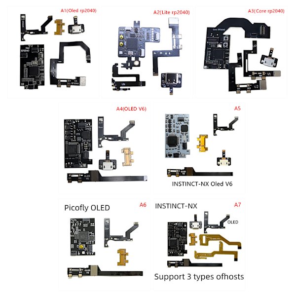 För v4 v5 Chip Uppgraderbart Flashable Support V1 V2 För oled v5 c A8 ONESIZE