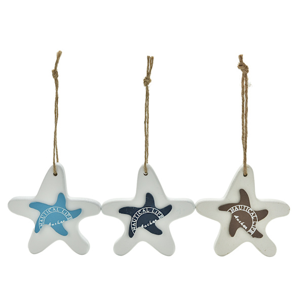 1 Stk Middelhavet Søstjerne Hung Fish Nautical Decor Hang Craf A One Size