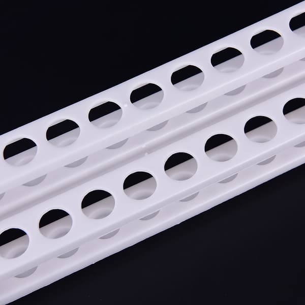 20 hull plast reagensrørstativ prøverørsholder oppbevaringsst one size