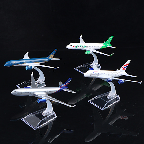 Alkuperäinen malli A380 airbus lentokonemalli Diecast Mode britain One Size