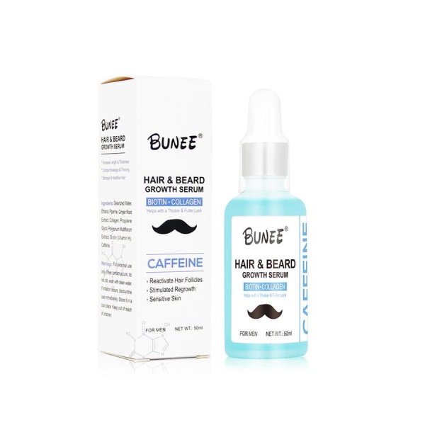 Bunee Beard & Hair Growth Serum - Hårserum Tyndt hår - 50ml